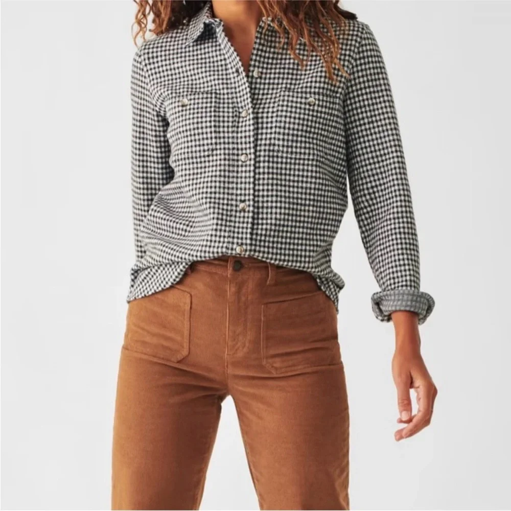 Faherty Black and White Legend Shirt - Picture 2 of 9